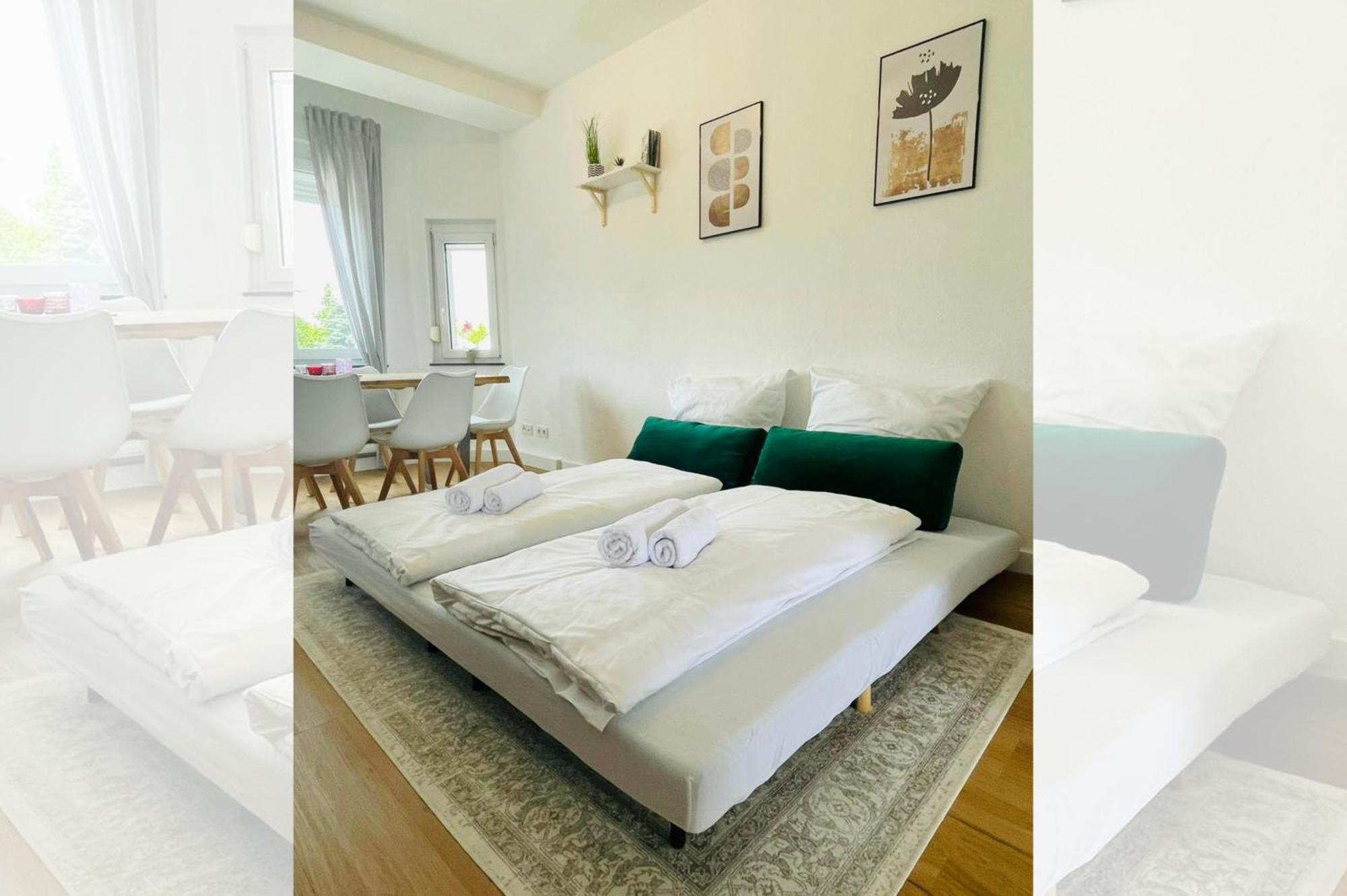 Peter Apartments - Wohnung 90Qm, 3 Schlafzimmer, Kueche, Wohnzimmer, Balkon, Netflix Fulda Dış mekan fotoğraf